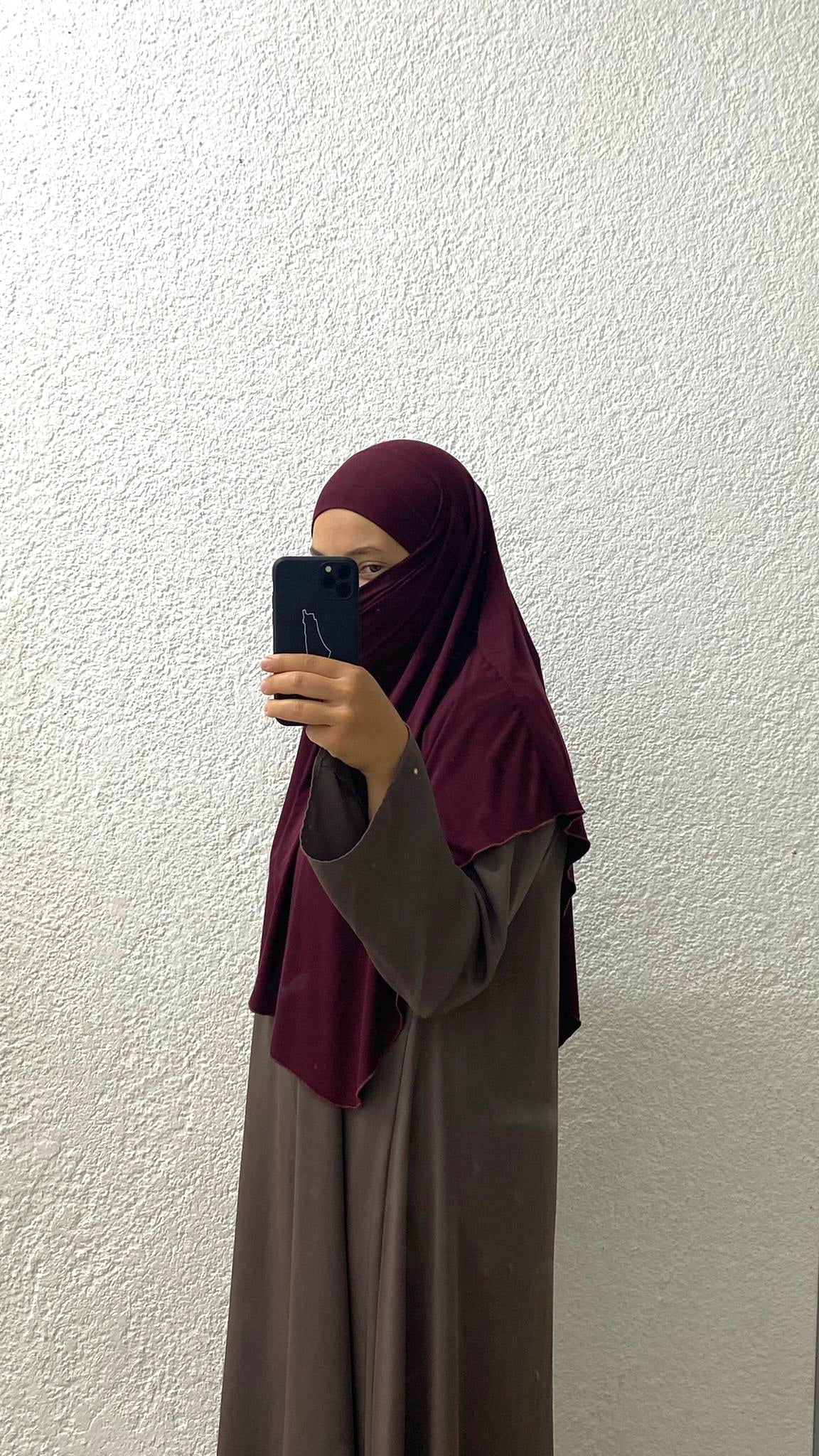 Jersey Mini Khimar - Bordeaux