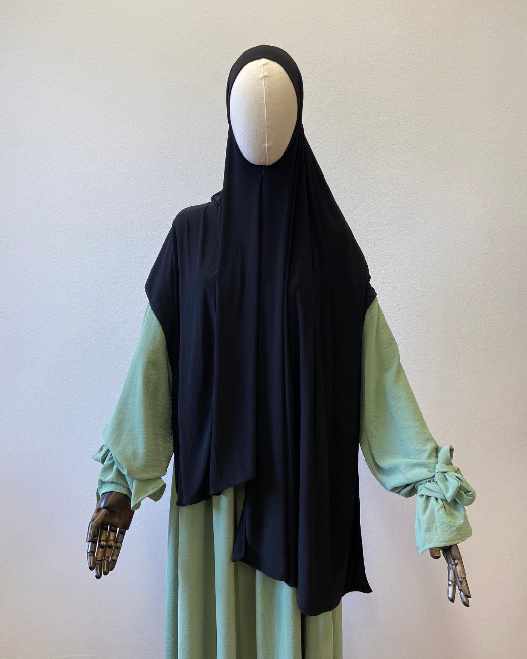 Mango Krepp Abaya Rüschenärmel