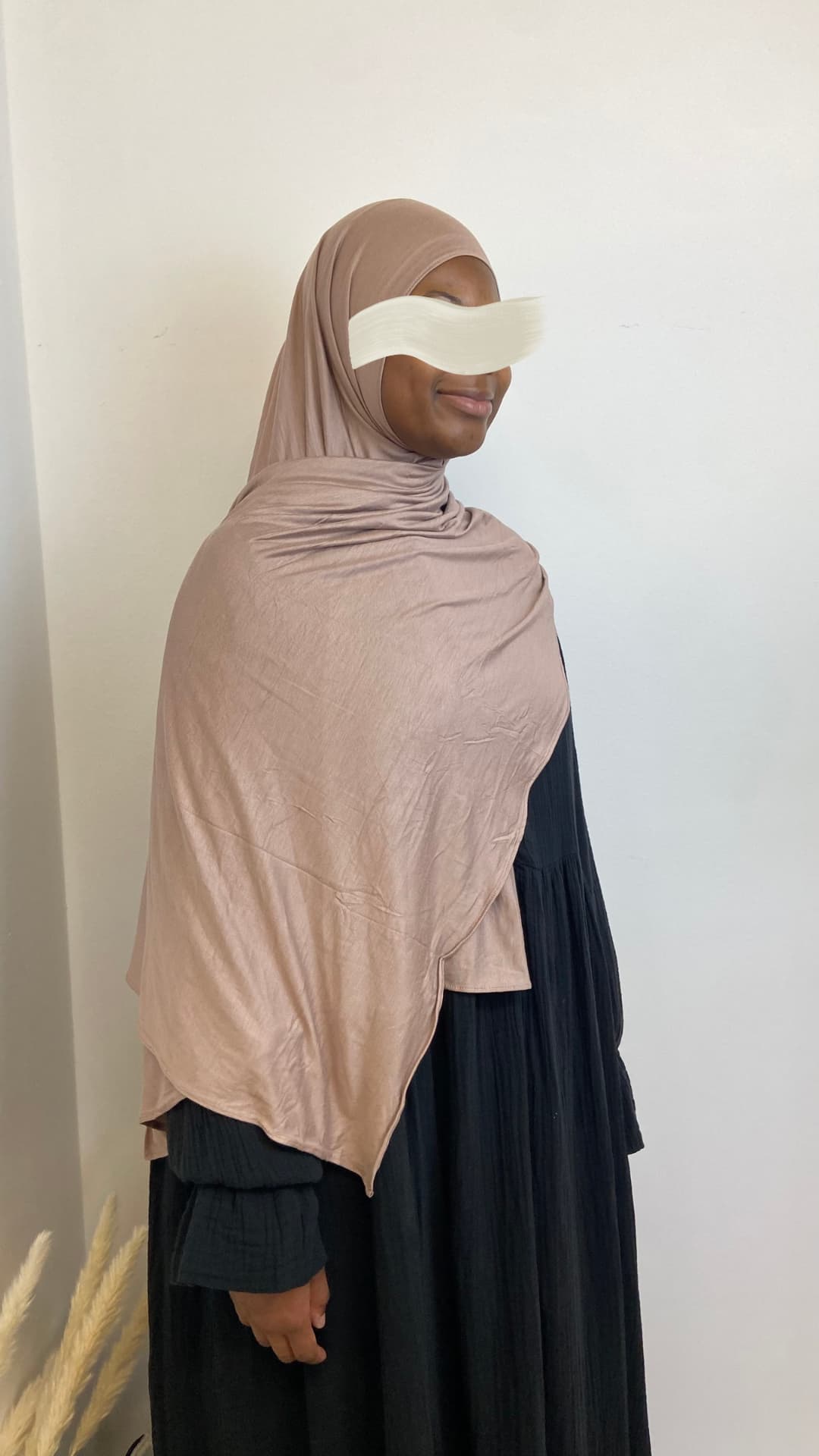 Jersey Hijab in der Farbe Taupe