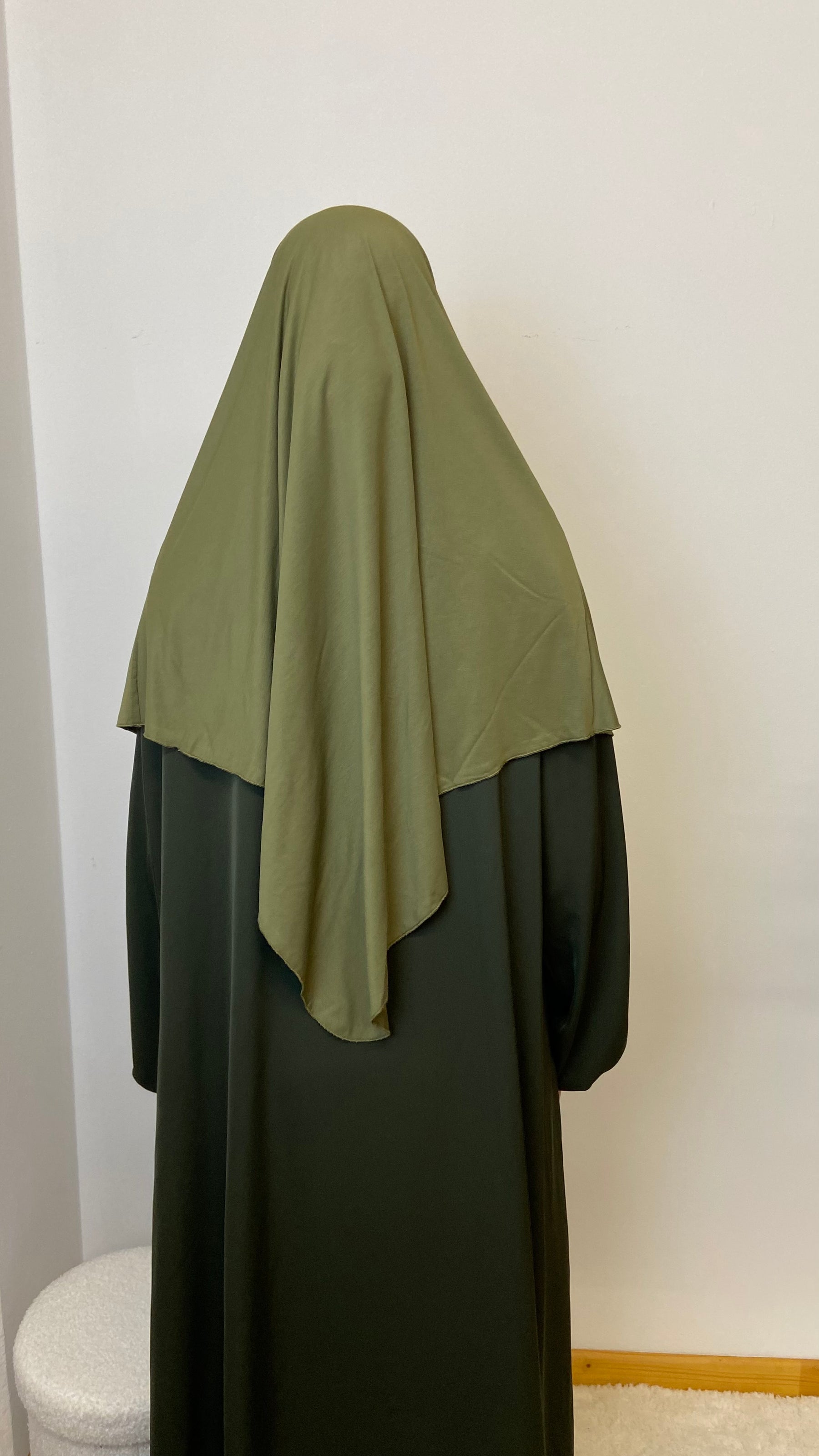 Jersey Mini Khimar - Pistazie