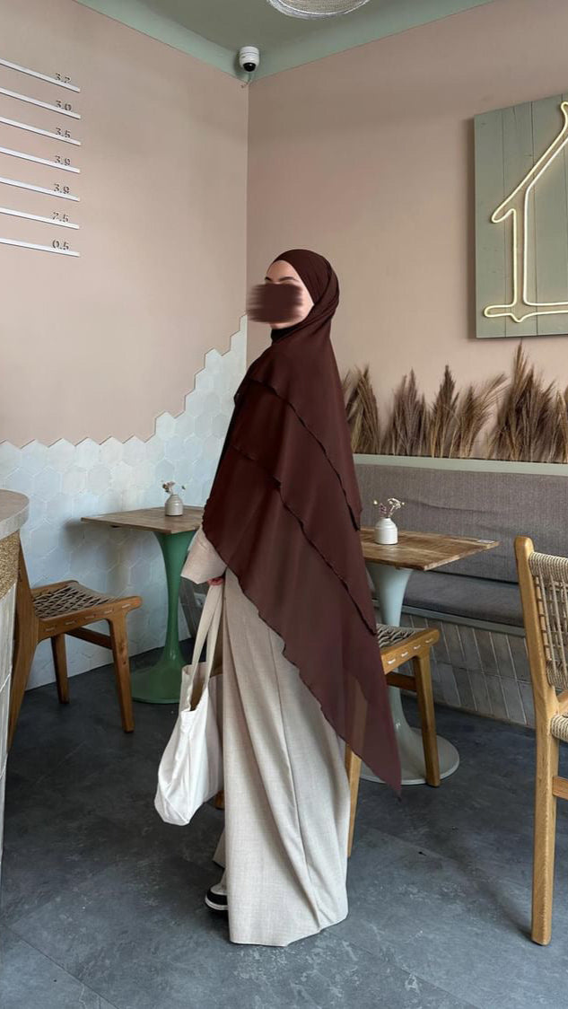 Chiffon Khimar 3 -lagig