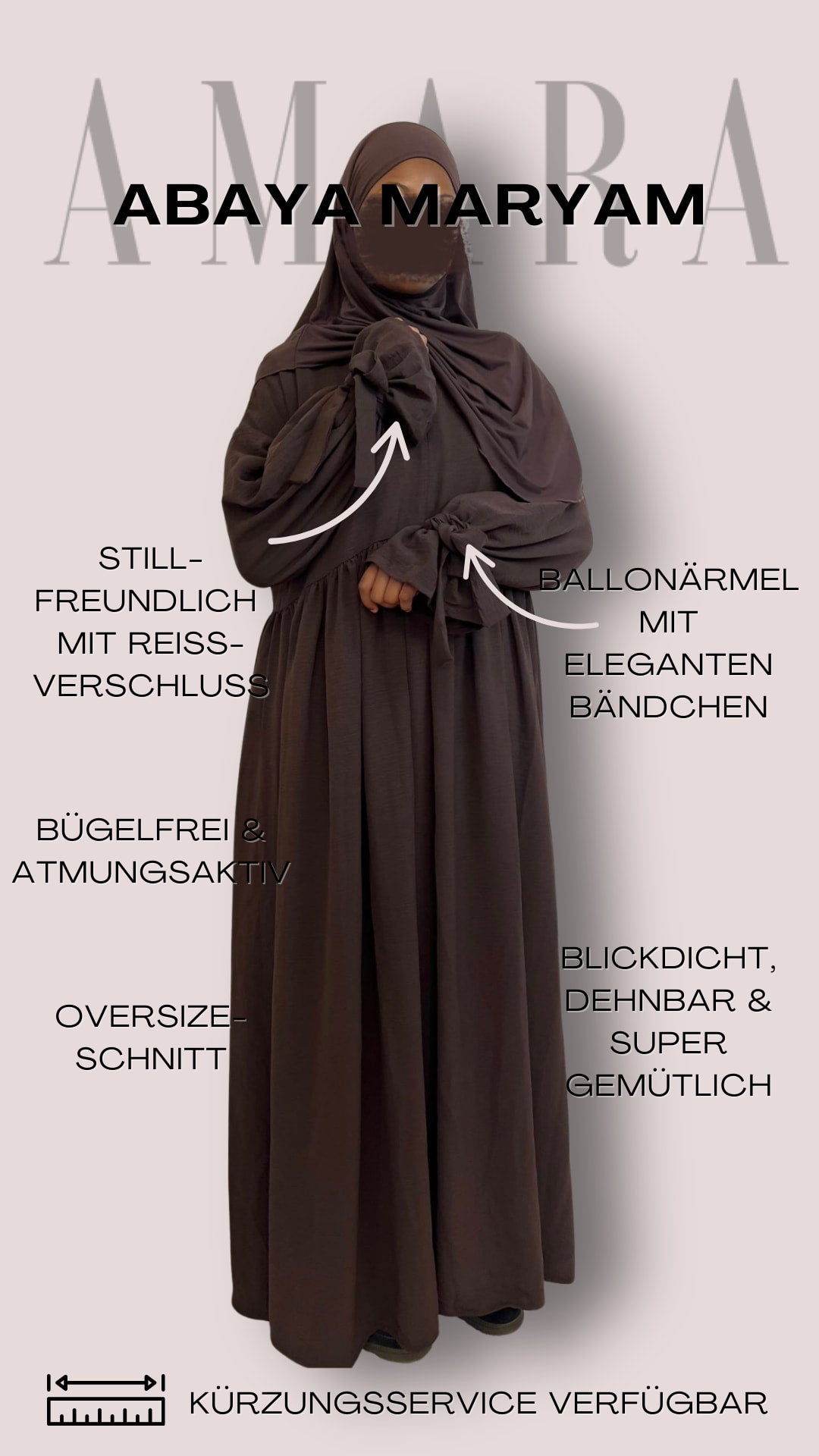 Abaya Maryam - Die Königsfarbe Schwarz