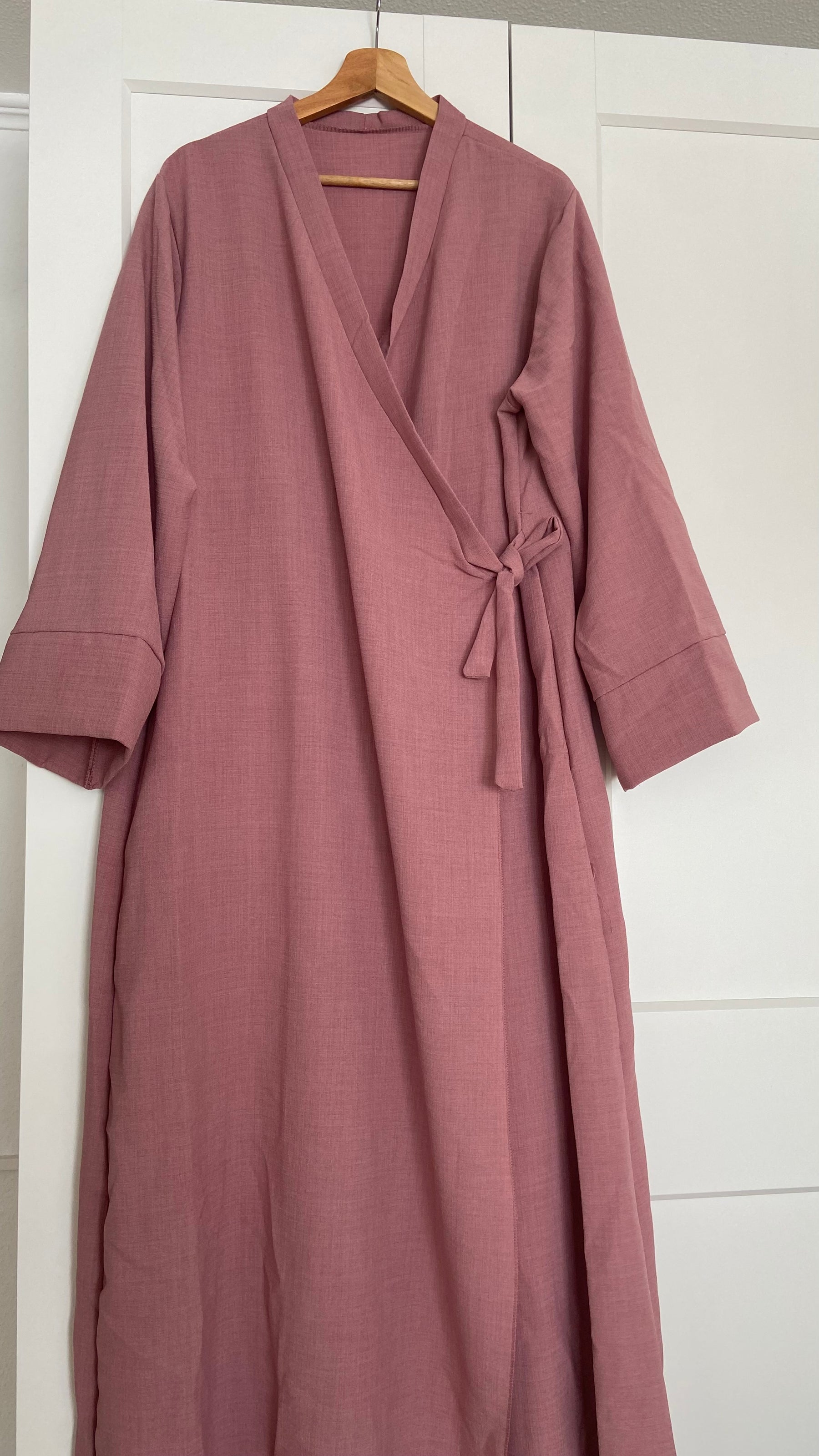 Leinenoptik Jeans Kleid - Sara