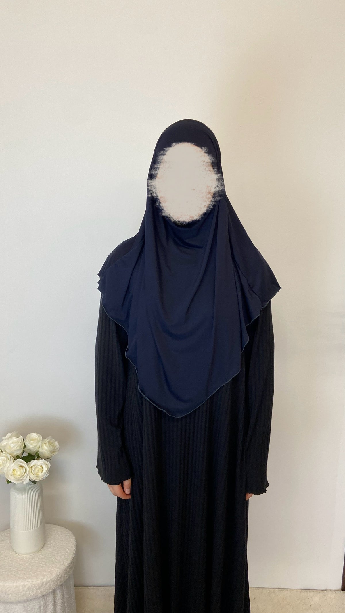 Jersey Mini Khimar - Dunkelblau