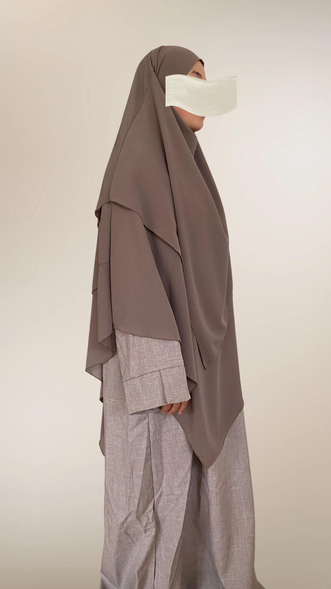 Chiffon Khimar 3 -lagig