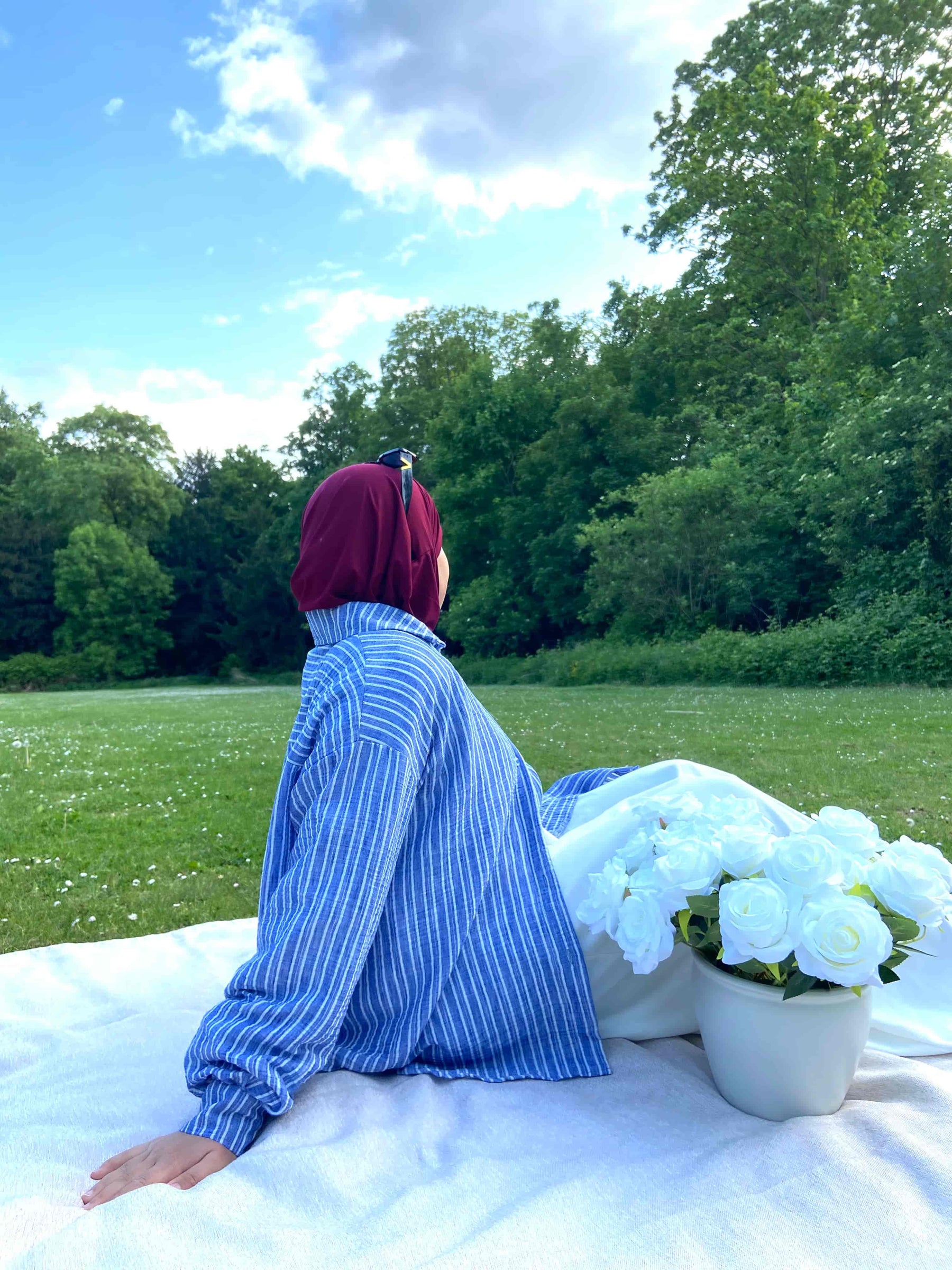 Jersey Mini Khimar - Bordeaux
