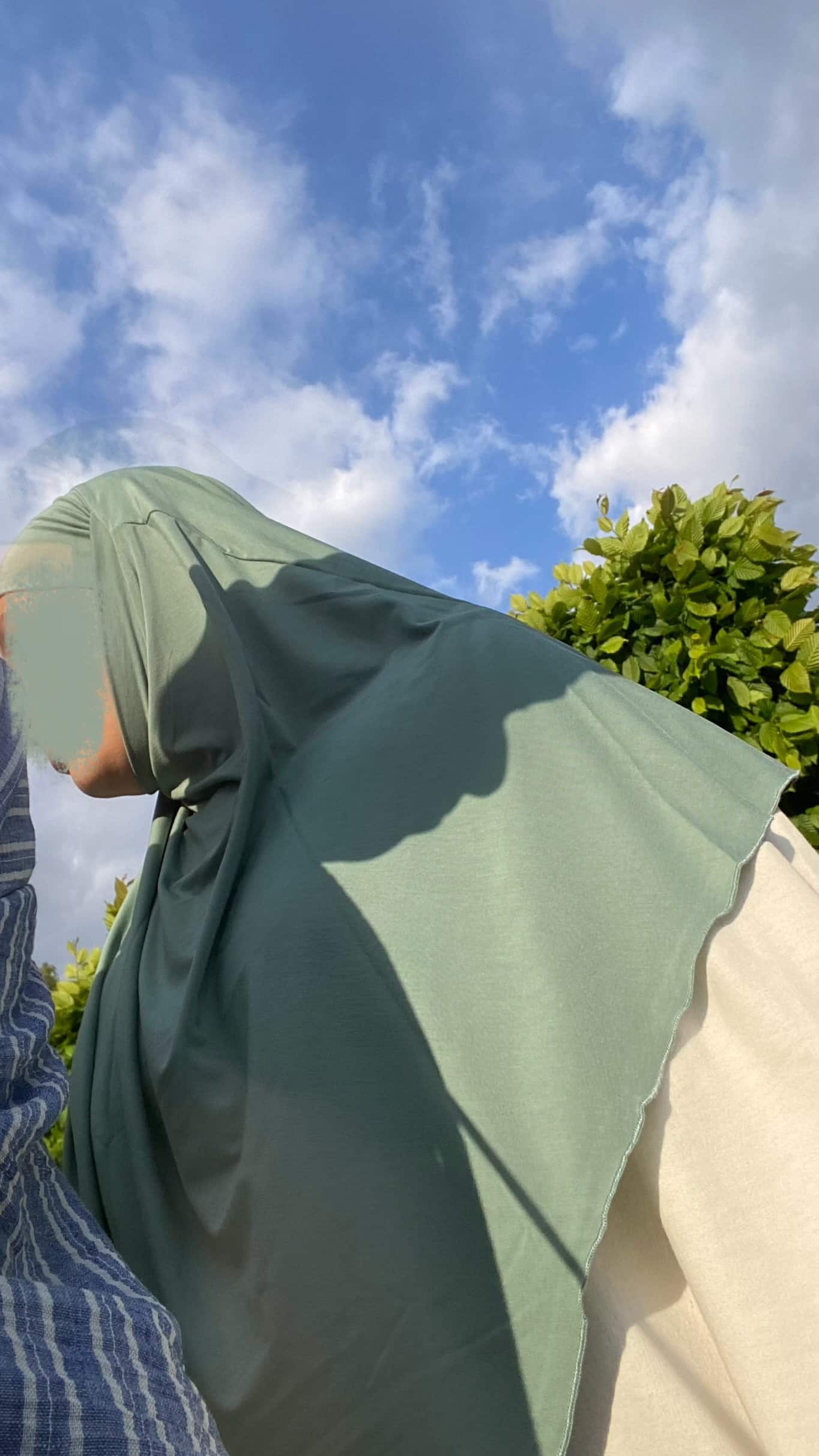 Jersey Mini Khimar - Light Mint