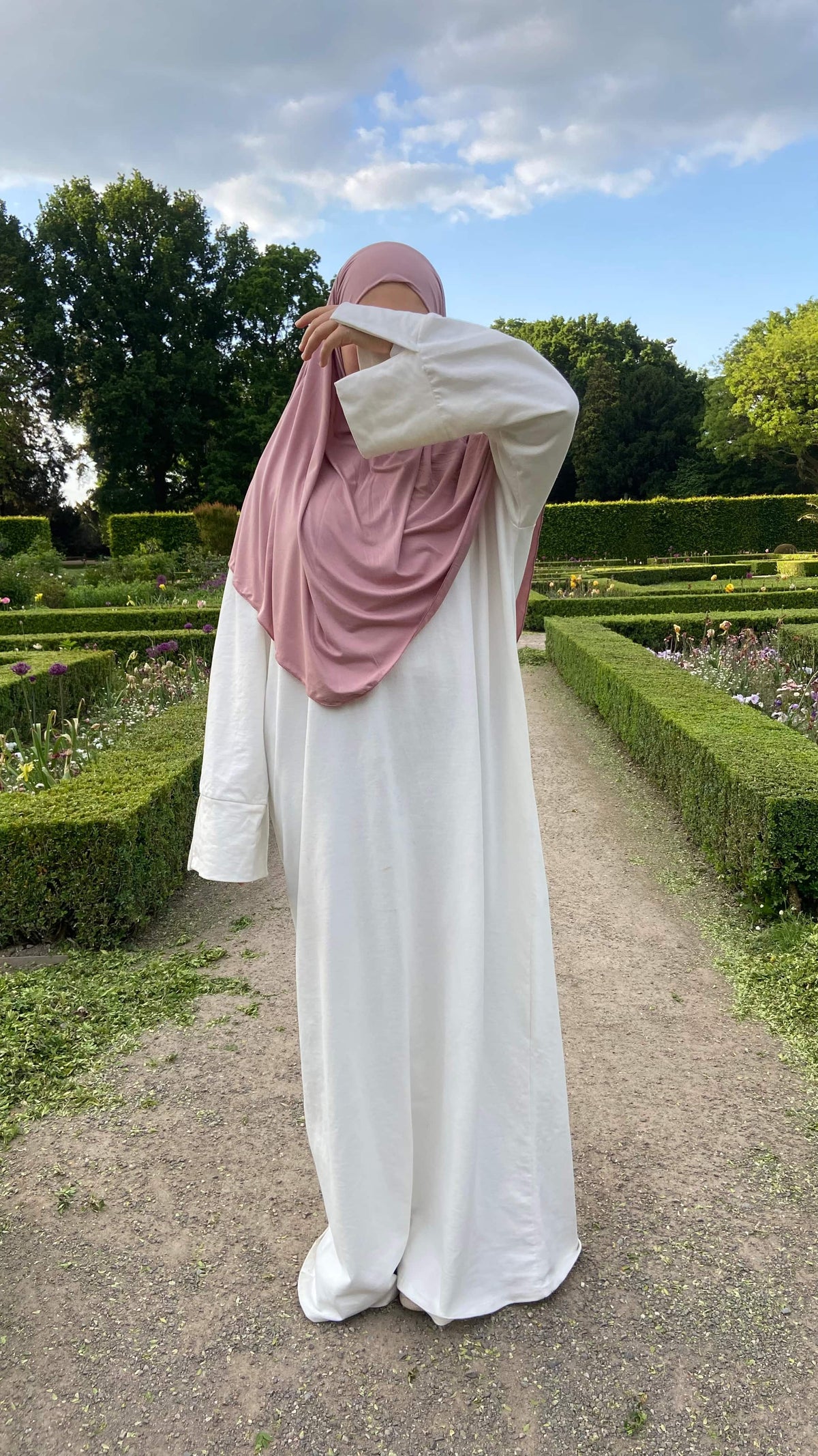 Jersey Mini Khimar - Rosé
