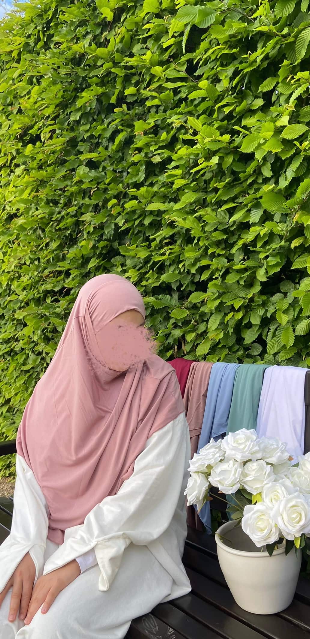 Jersey Mini Khimar - Rosé