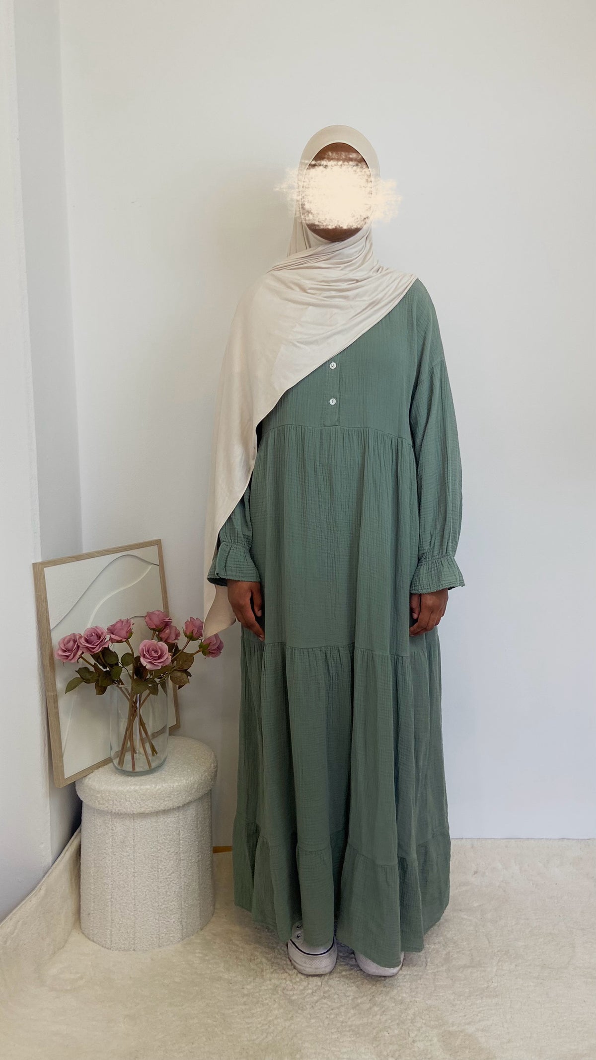 Musselin Stufenkleid