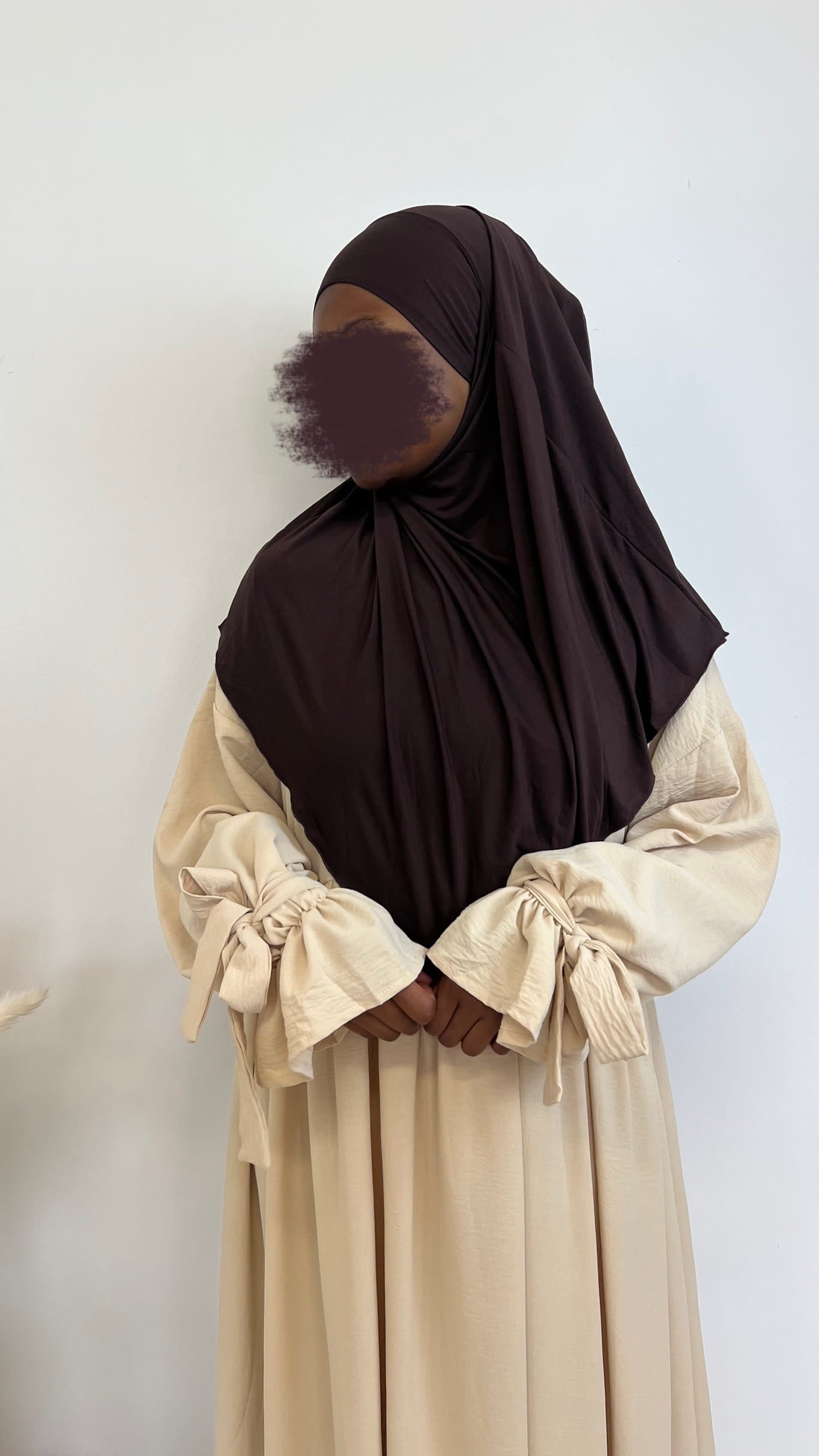Jersey Mini Khimar - Schokobraun