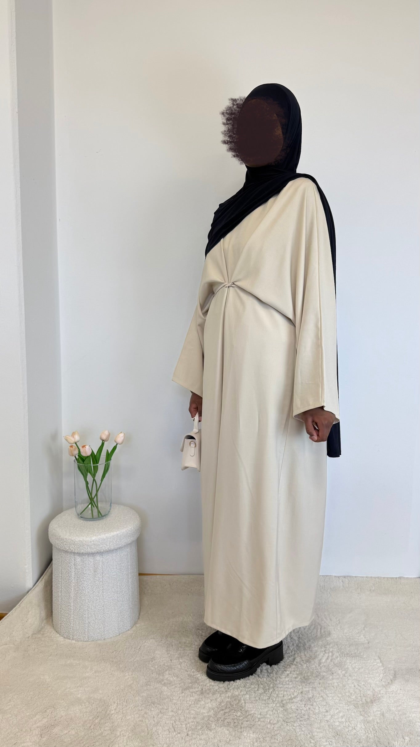 Farascha Abaya in Leinenoptik