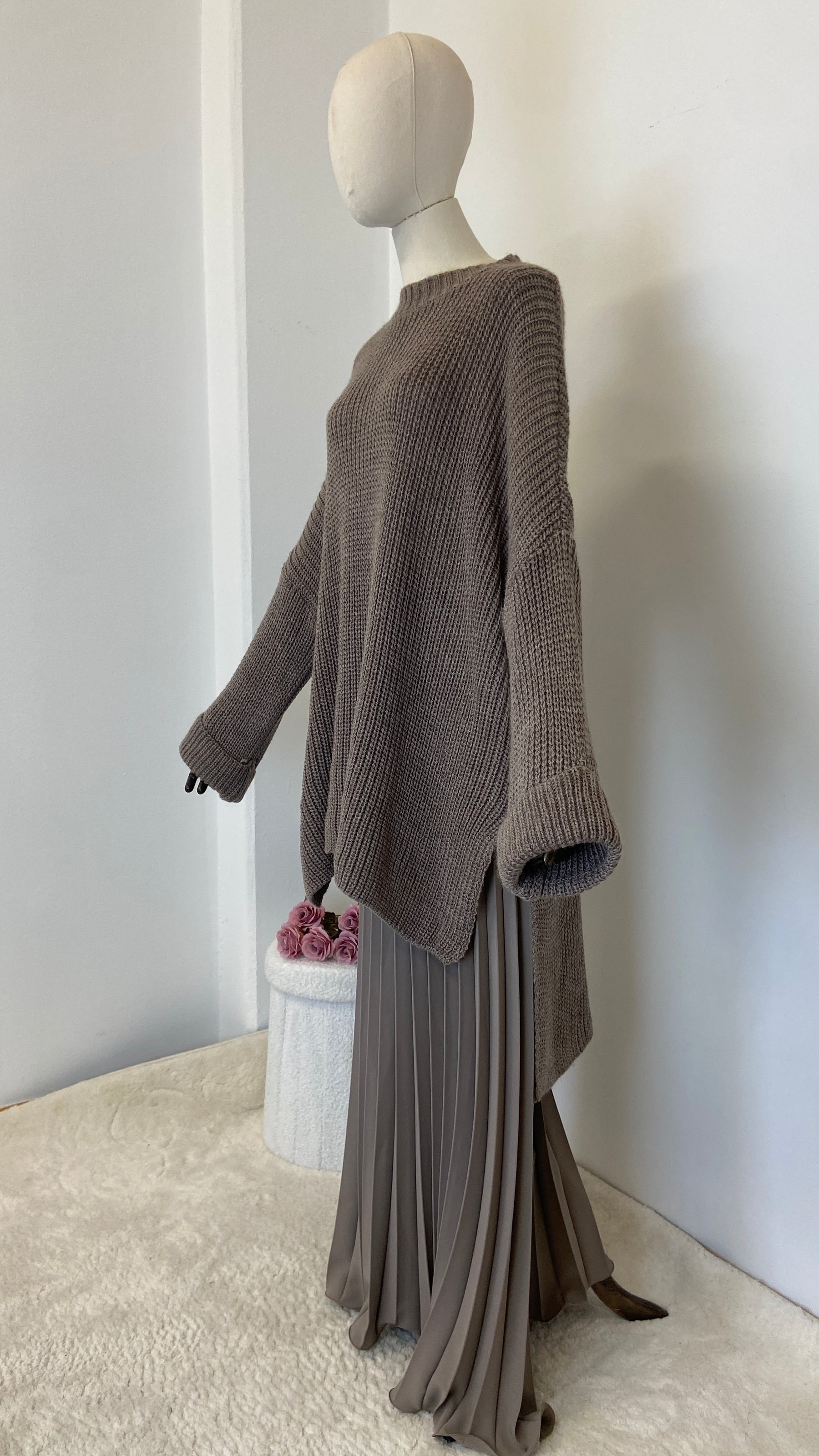 Set aus Rock und Strickpullover Yara