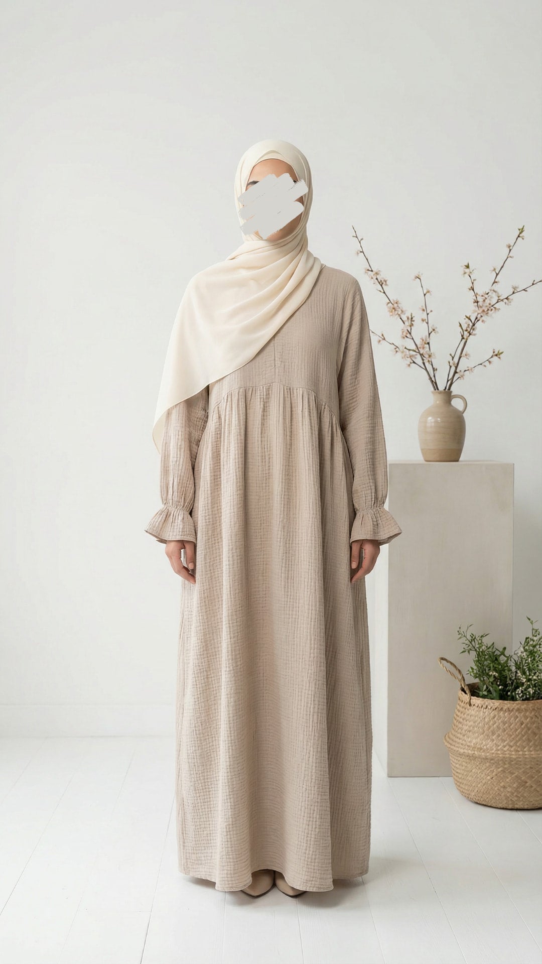 Classy Musselin Abaya