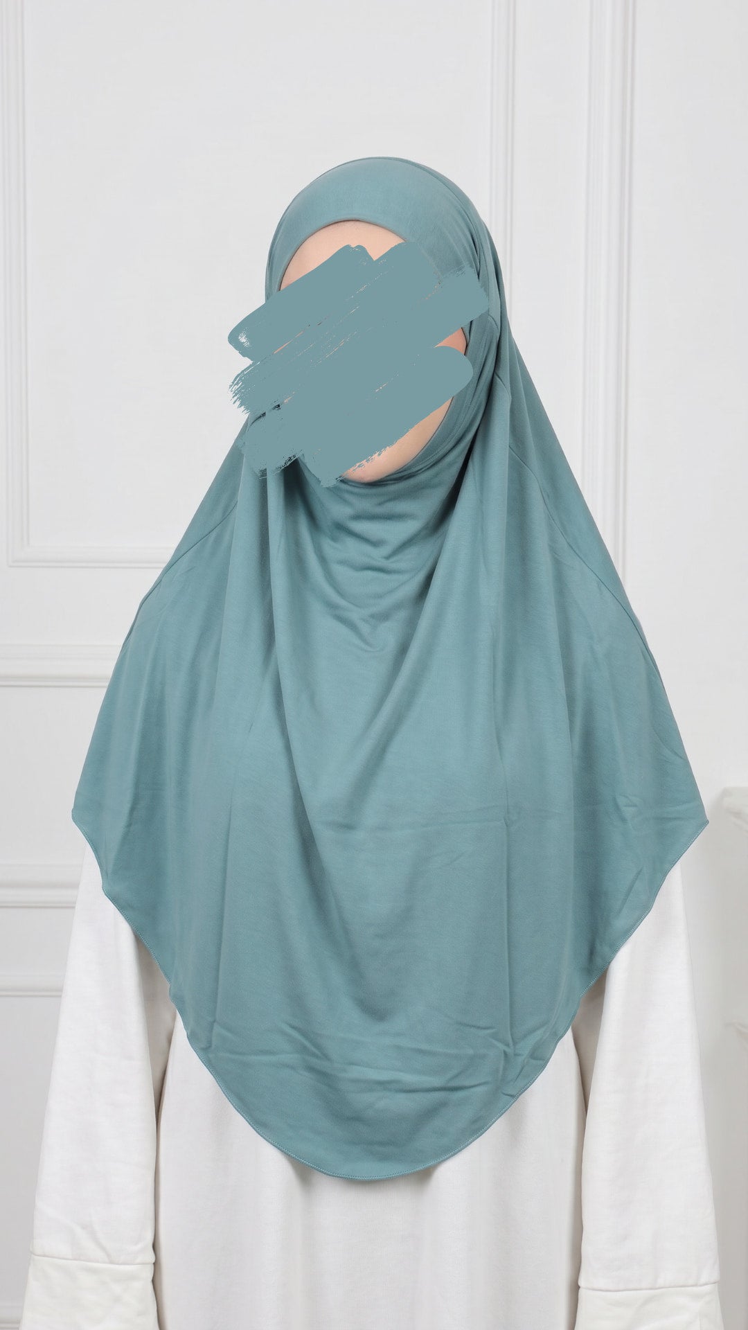 Jersey Mini Khimar - Light Mint