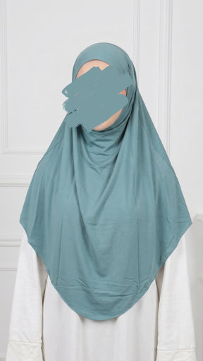 Jersey Mini Khimar - Light Mint