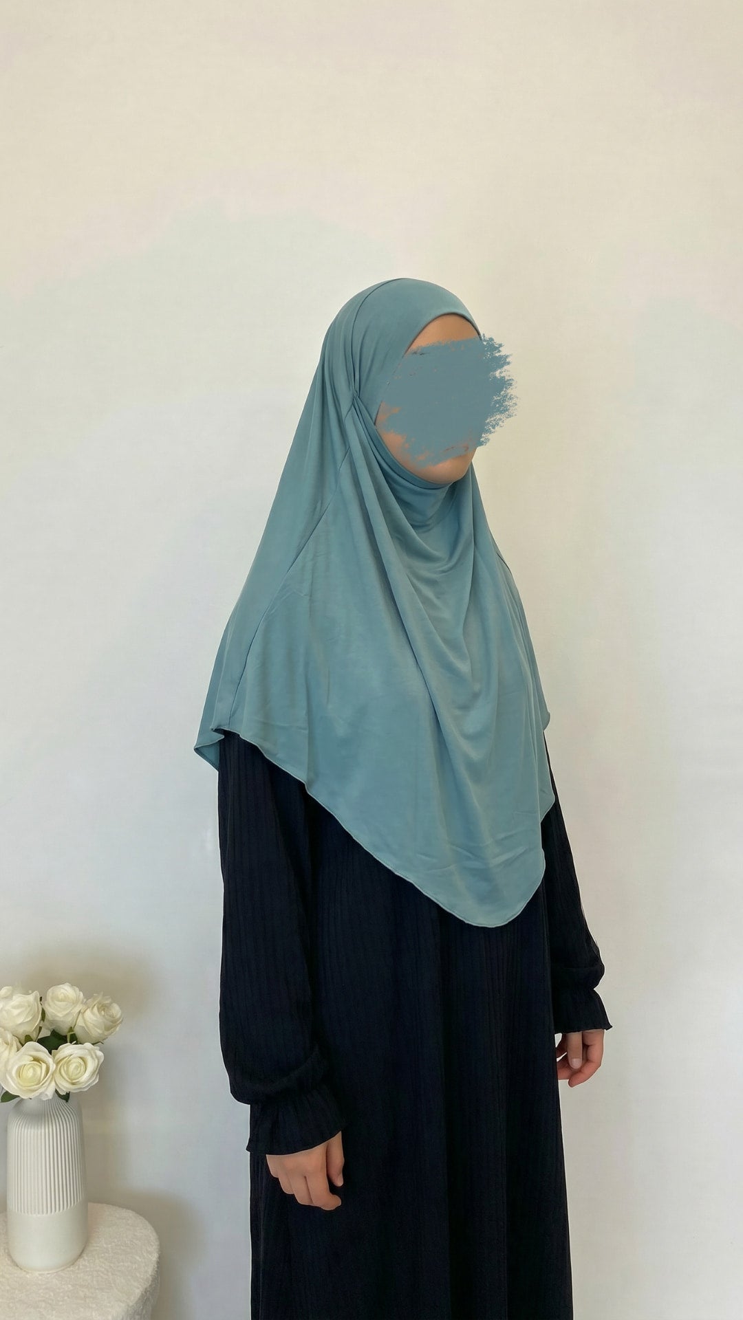Jersey Mini Khimar - Light Mint