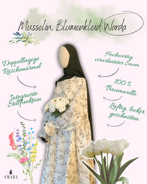 Musselin Blumenkleid Warda