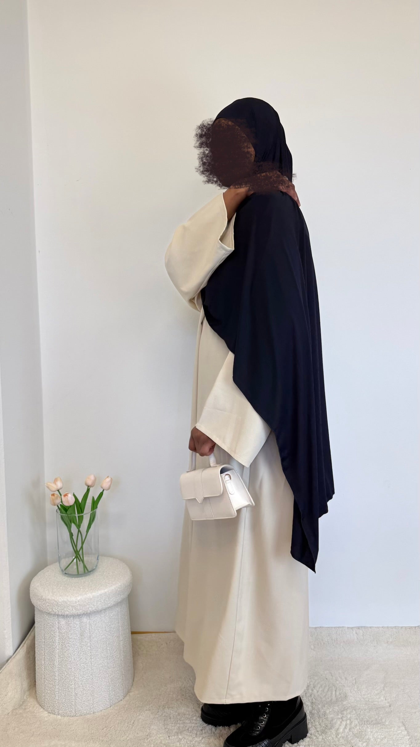 Farascha Abaya in Leinenoptik