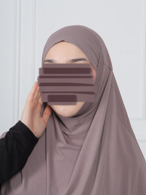 Mini Khimar - Dark Taupe