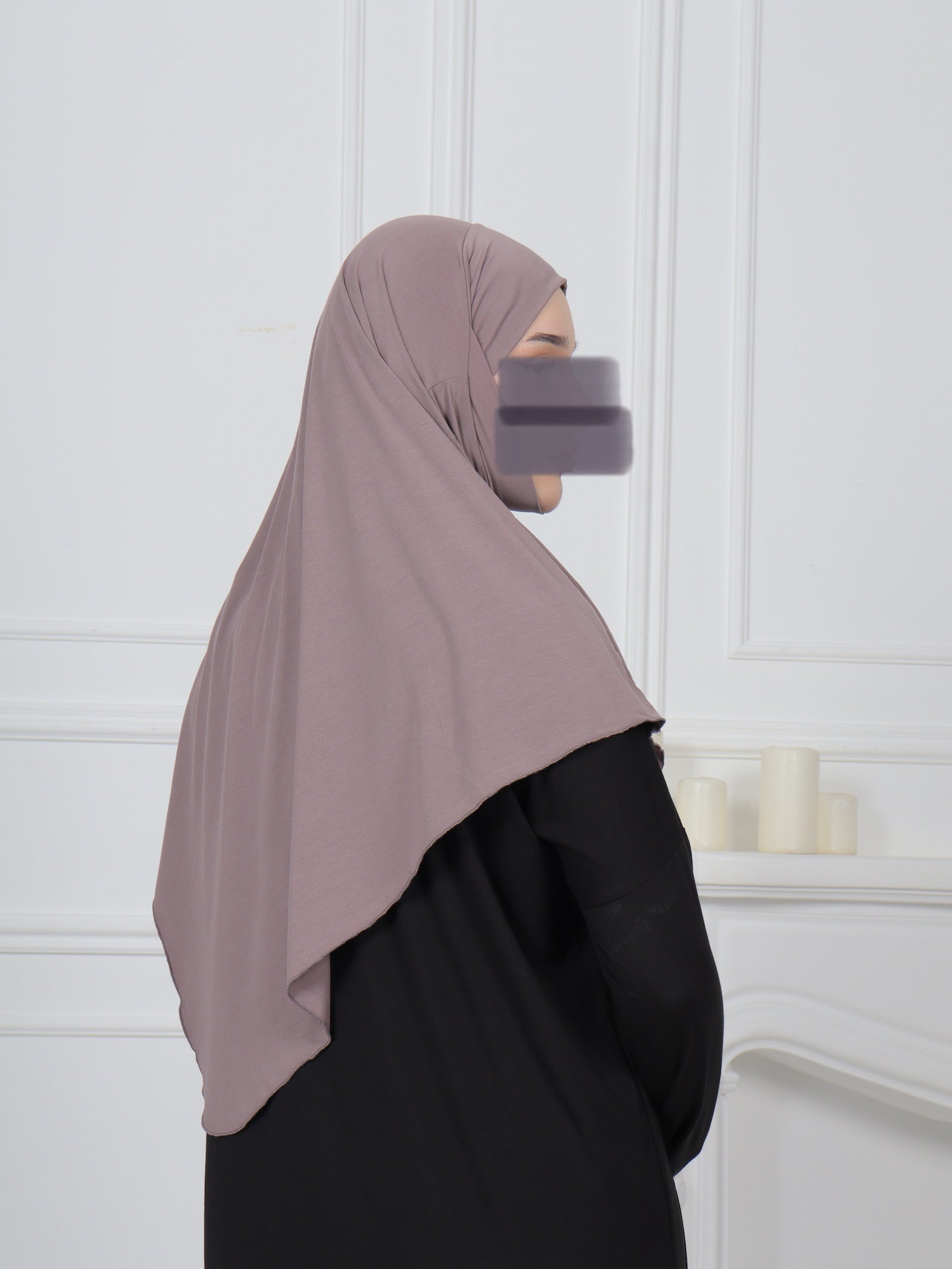 Mini Khimar - Dark Taupe