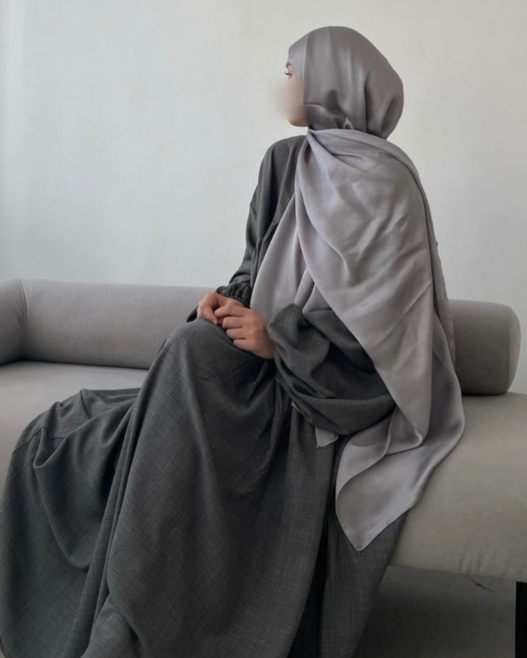 Leinen Abaya