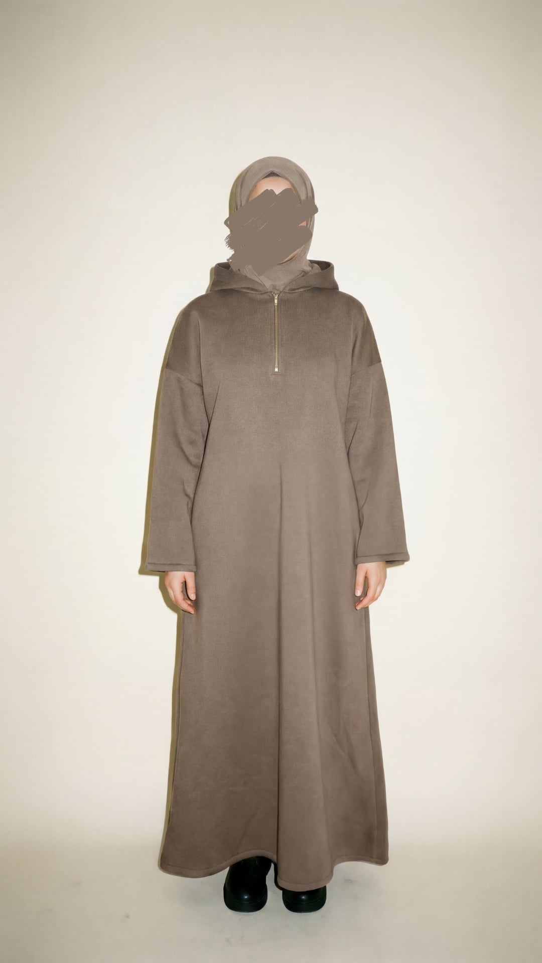Hoodie Zipper Abaya