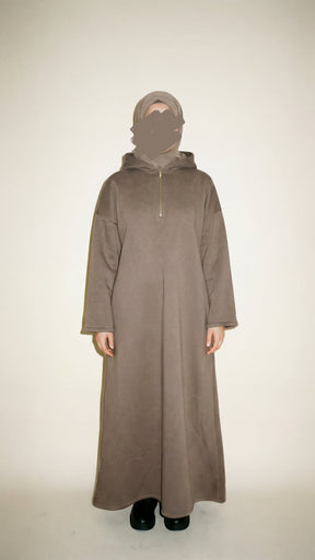 Hoodie Zipper Abaya
