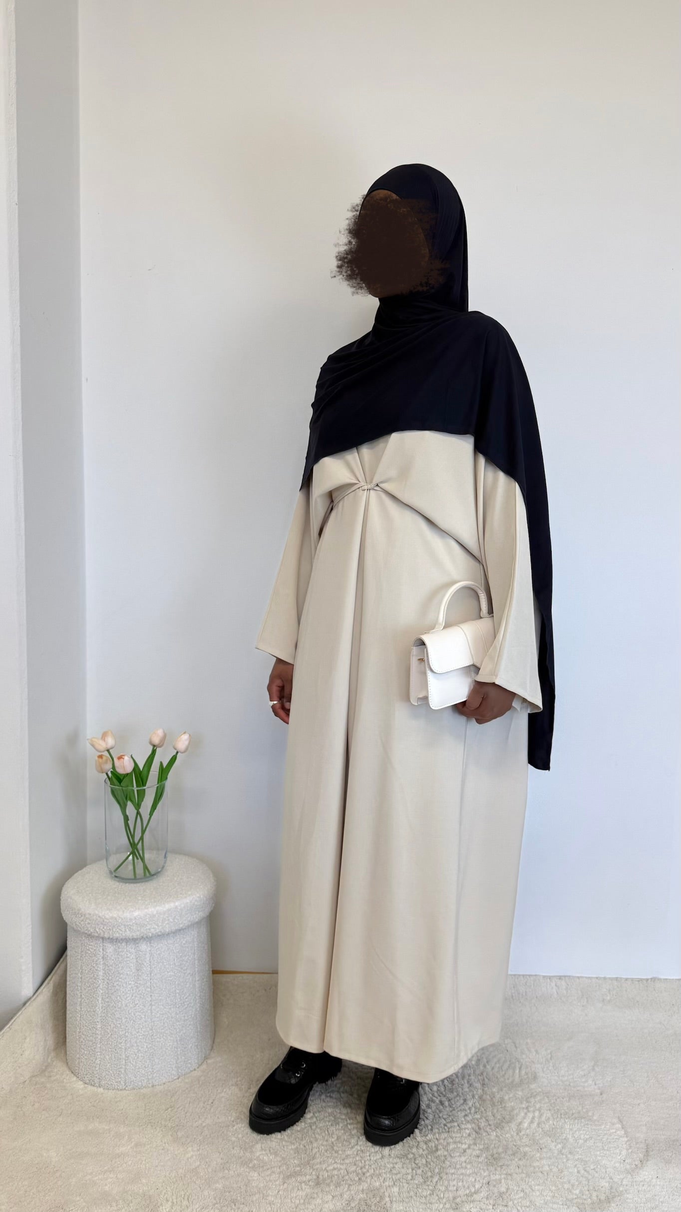 Farascha Abaya in Leinenoptik