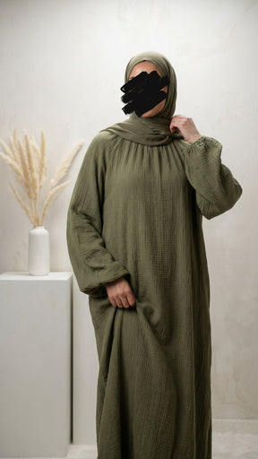 Classy Musselin Abaya Lina