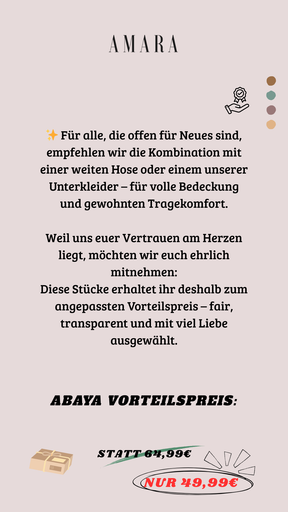 Abaya Laila - Schwarz