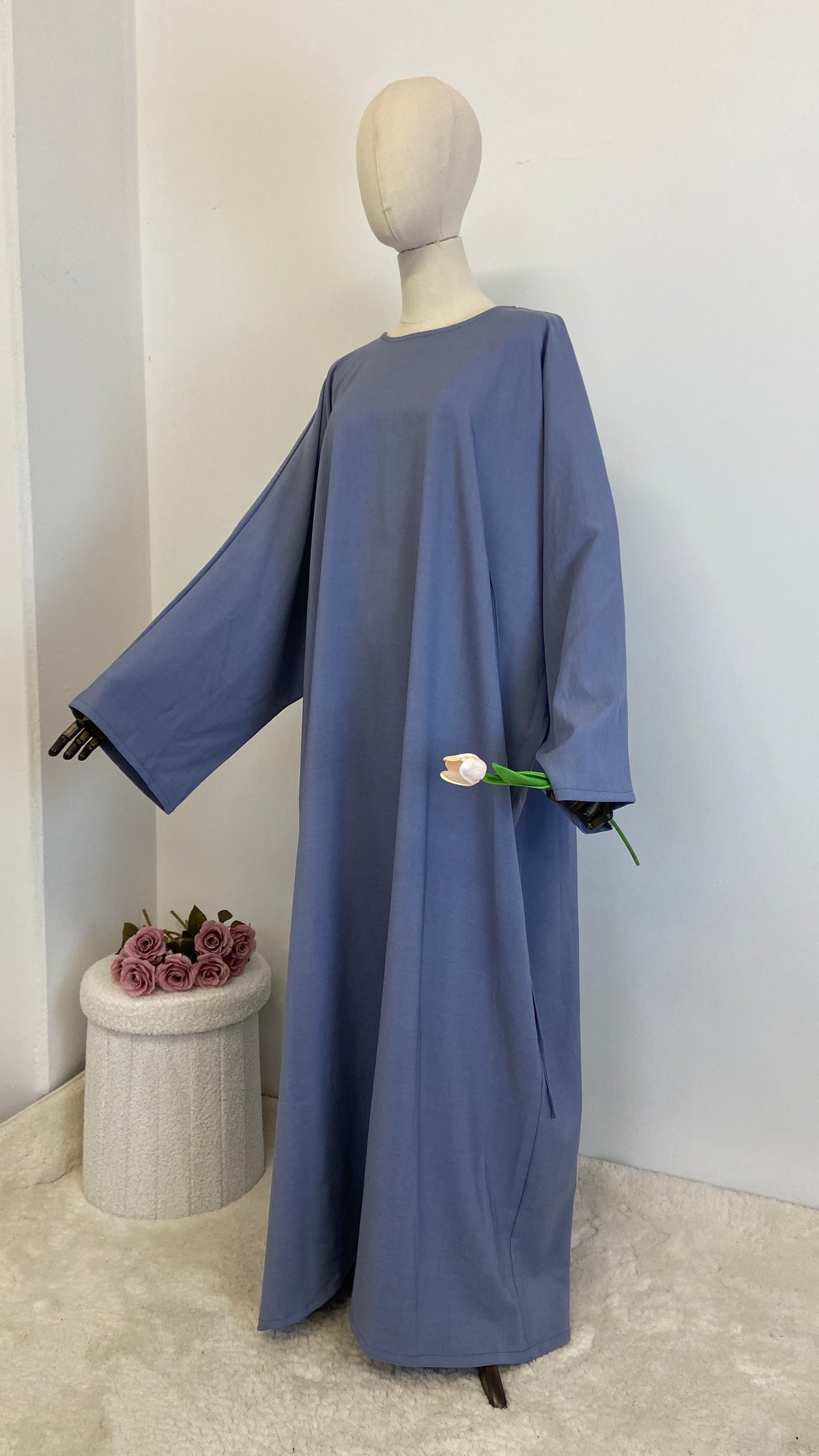 Farascha Abaya in Leinenoptik