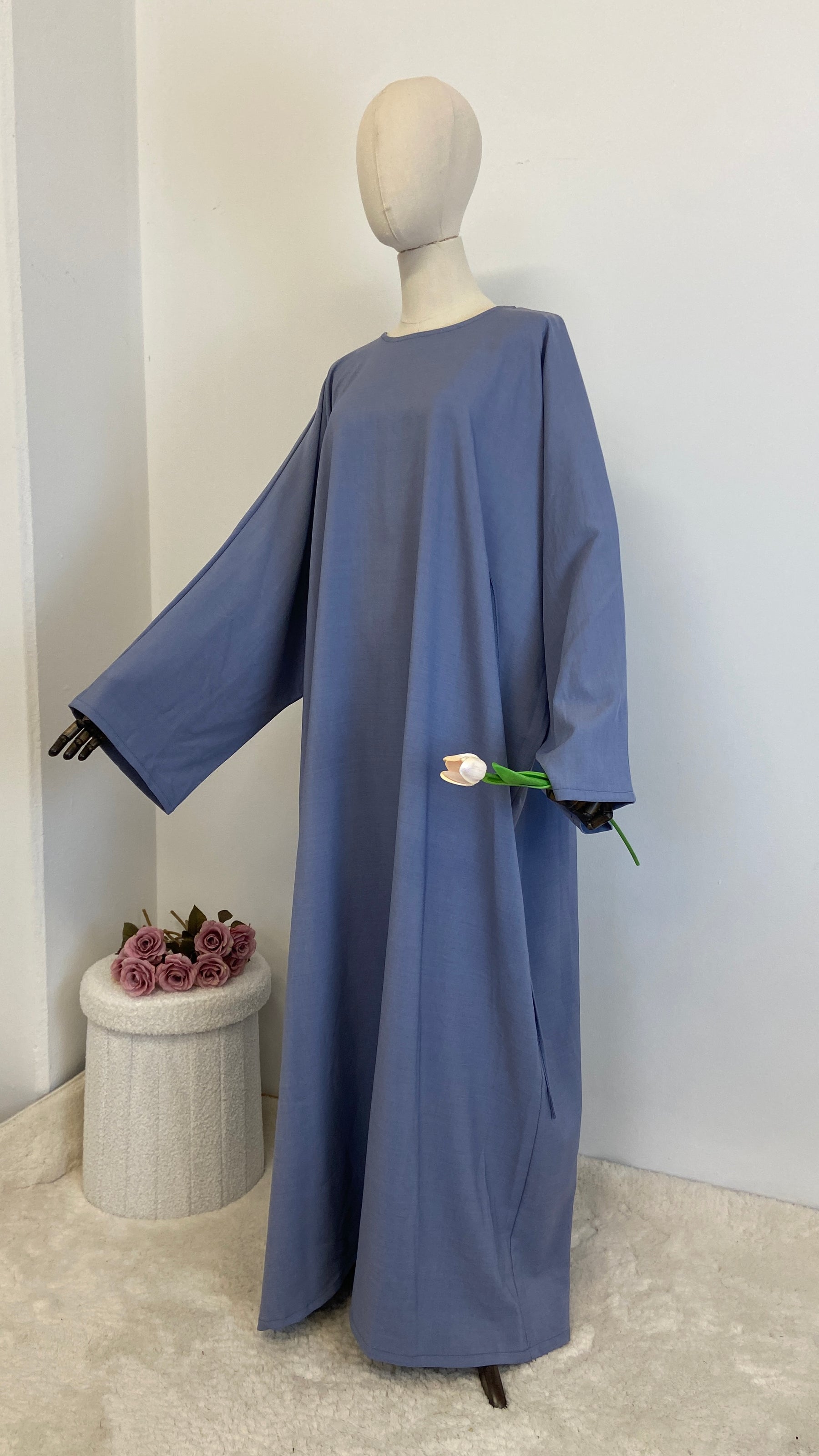 Farascha Abaya in Leinenoptik