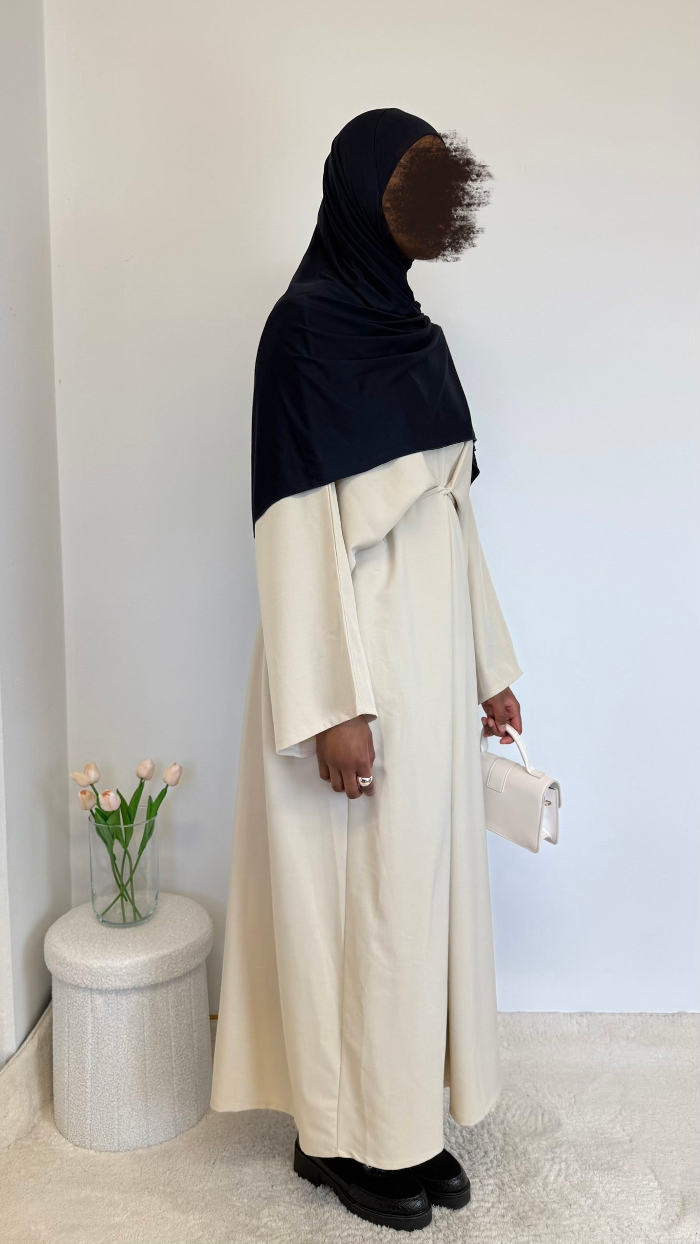 Farascha Abaya in Leinenoptik