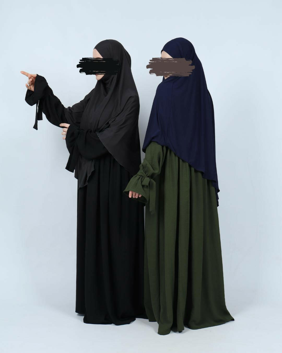 Die Königsfarbe Abaya Maryam - Schwarz.