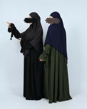 Die Königsfarbe Abaya Maryam - Schwarz.