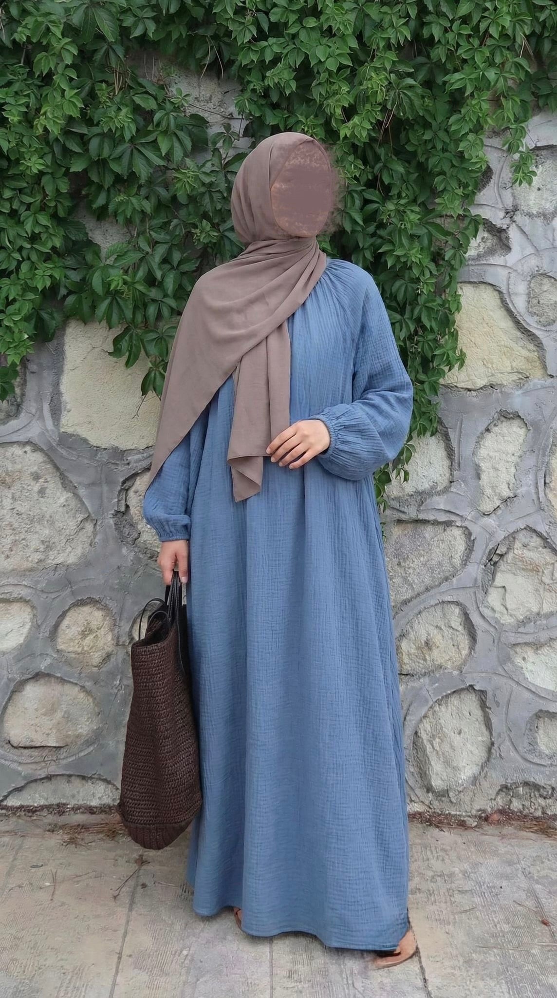 Classy Musselin Abaya Lina