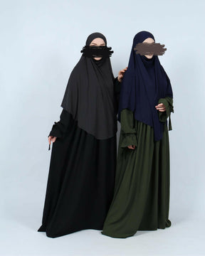 Die Königsfarbe Abaya Maryam - Schwarz.