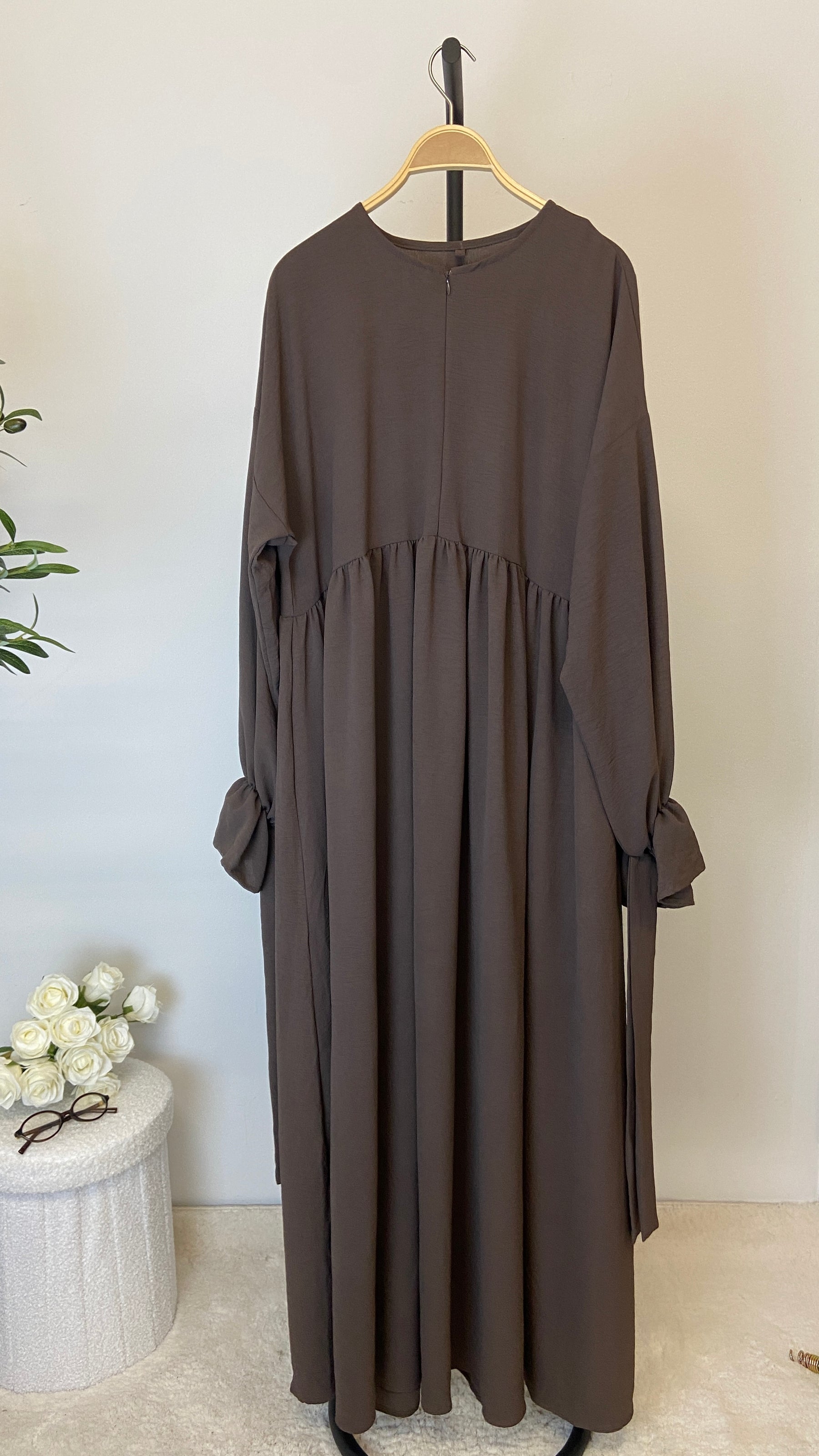 Abaya Maryam - Haselnuss Braun