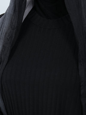 Pre Order Rippkleid Schwarz