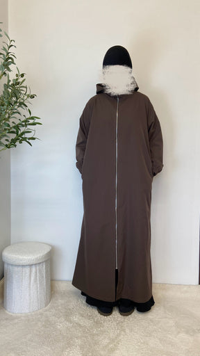 Sportliche Maxi Jacke  mit Kapuze