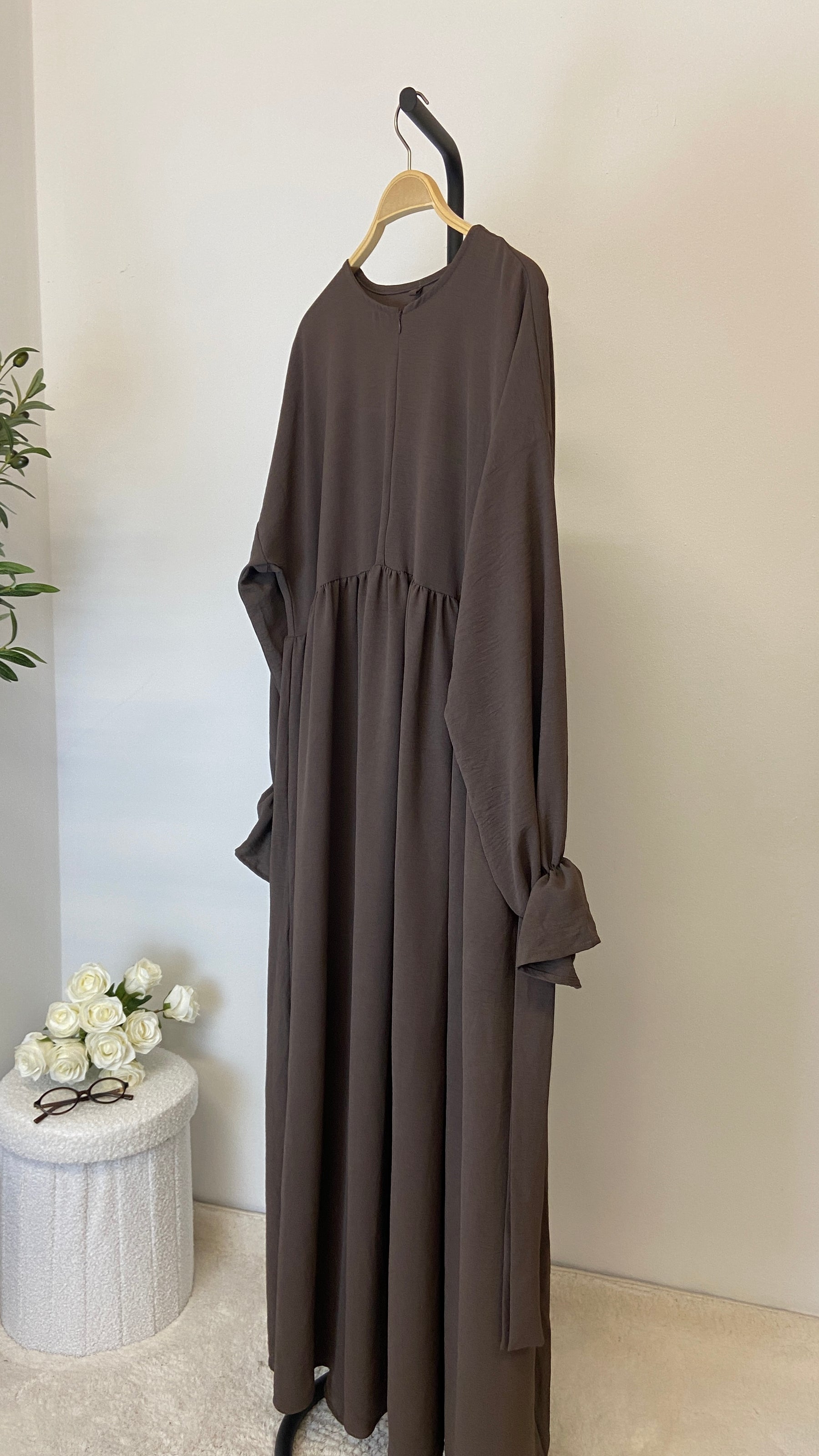 Abaya Maryam - Haselnuss Braun