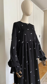 Blumenkleid schwarz🌷