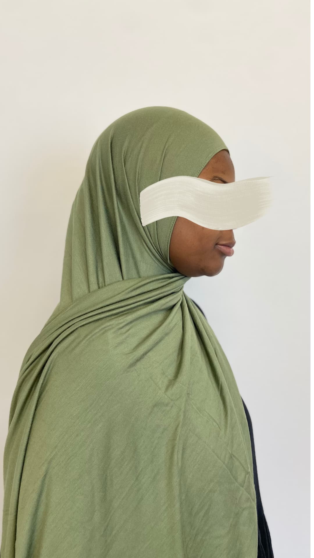Jersey Hijab in der Farbe Pistaziengrün