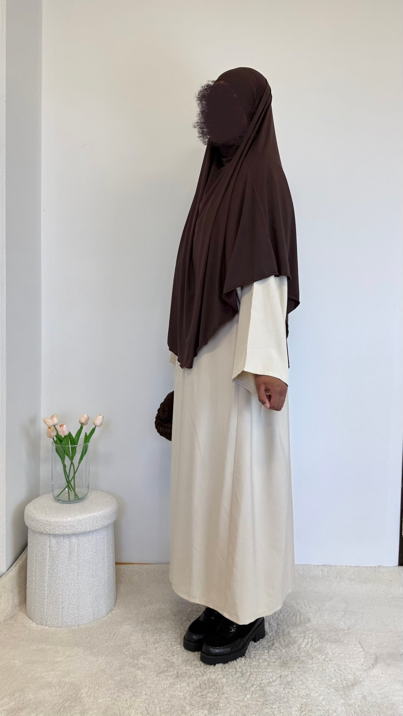 Farascha Abaya in Leinenoptik