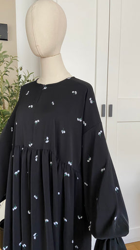 Blumenkleid schwarz🌷