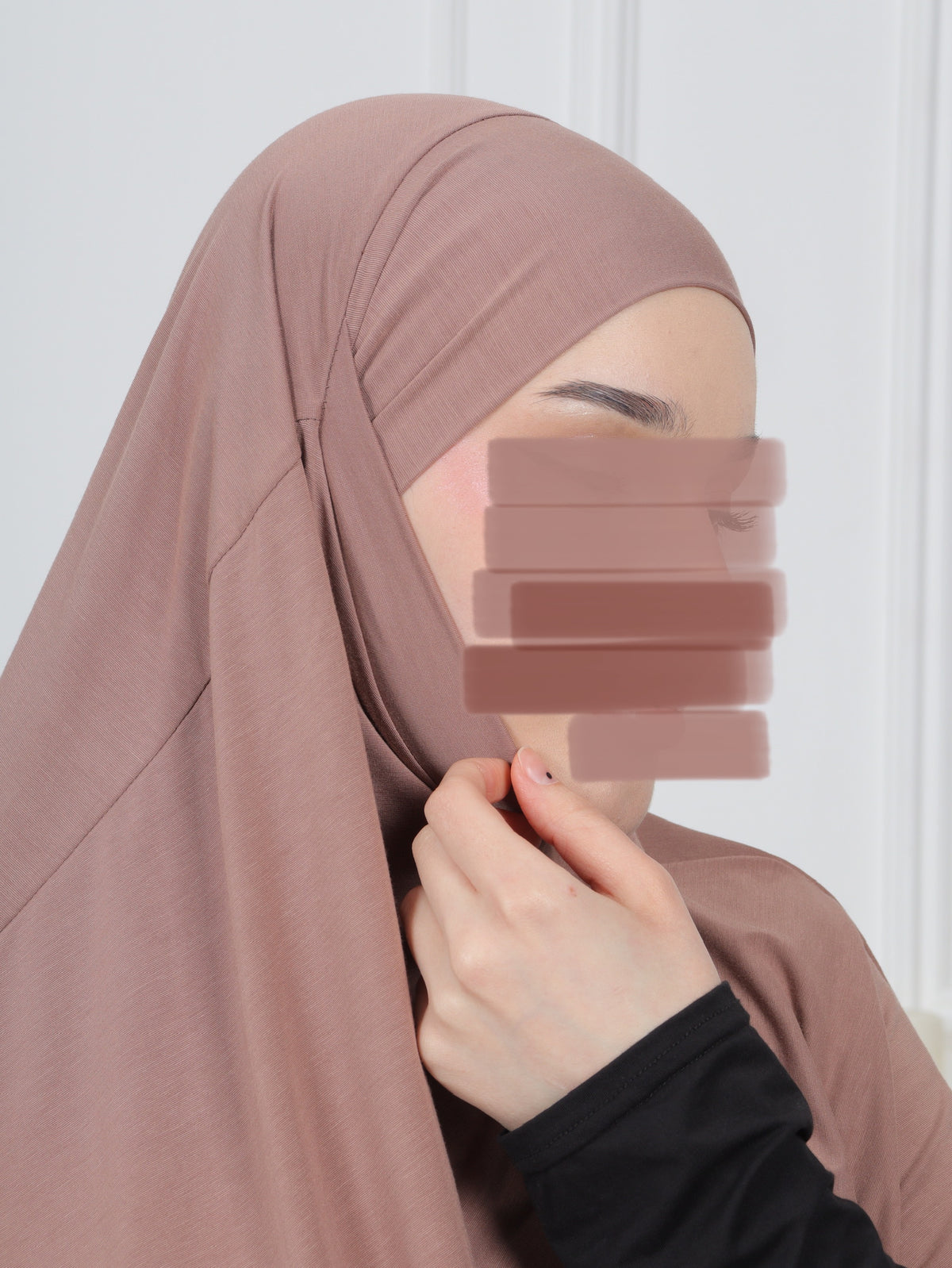 Jersey Mini Khimar - Hazelnut