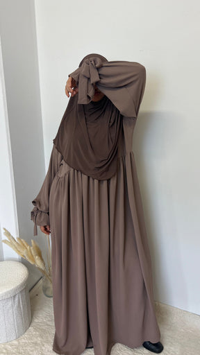 Abaya Maryam - Haselnuss Braun