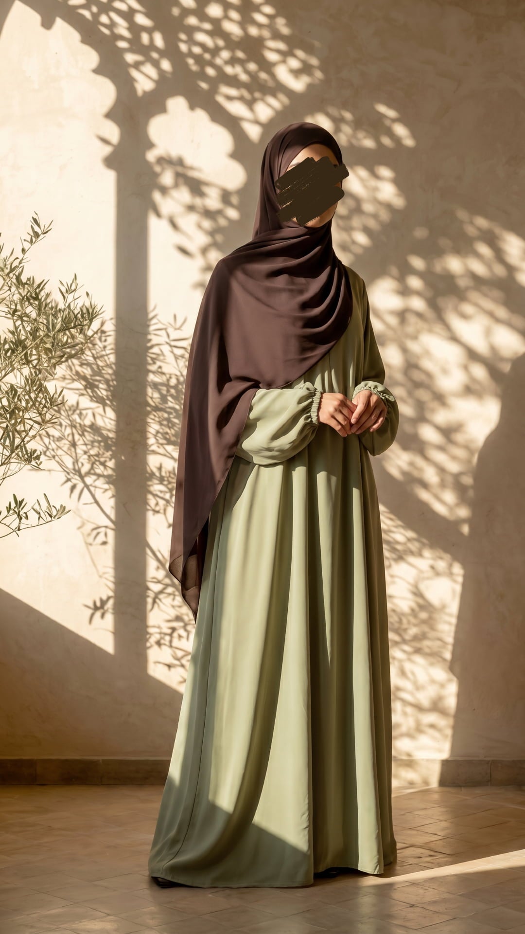 Abaya Halima - Pistaziengrün