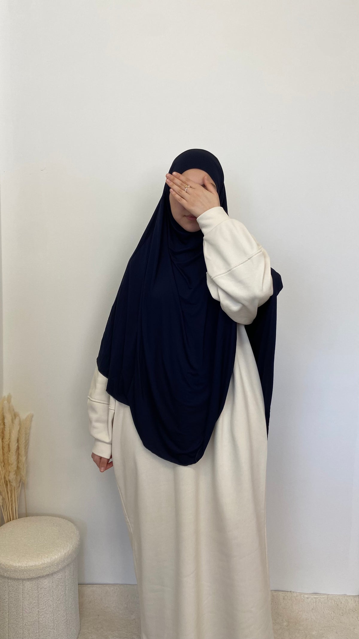 Jersey Midi Khimar rund